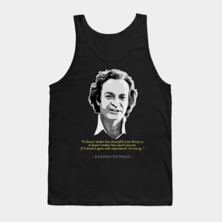 Richard Feynman Quote Tank Top